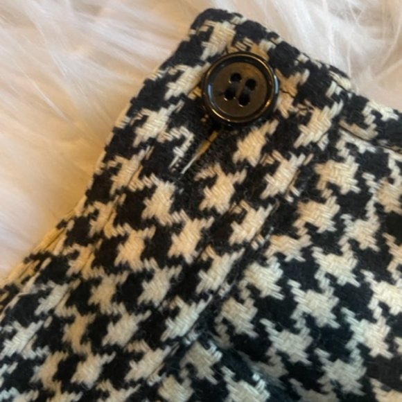 Vintage 1980s Valentino Studio Houndstooth Lambswool Skirt – Size 42 / 6 - Picture 4 of 6